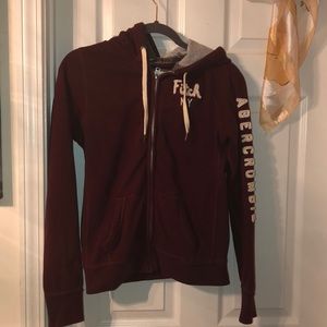 Make offer! Burgundy Abercrombie & Fitch jacket.